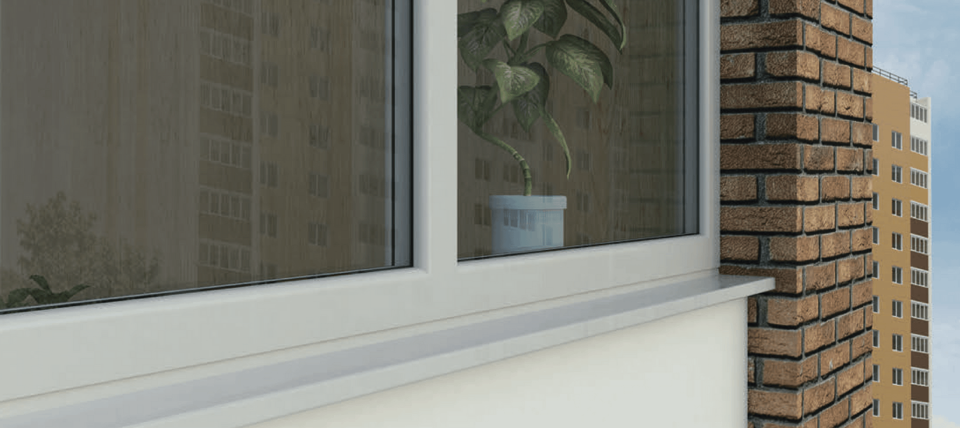 Выбор ширины подоконника на окна с учетом конвекции воздуха от радиатора